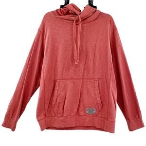 Converse Burnt Red 100% Cotton Hoodie Sweatshirt Kangaroo Pocket Men's Size M